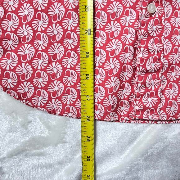 J Crew Button Up All Over Print Slim Mens Small Shells AOP Summer Beach Poolside - Picture 4 of 6